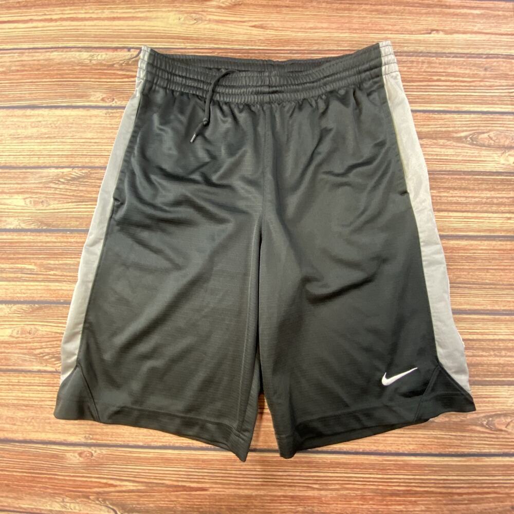 Nike Basketball Shorts Mens S Long Black Swoosh Run Active Gym Athletic